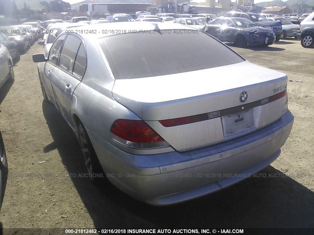 WBAGN63514DS52748 - 2004 BMW 745 LI SILVER photo 3