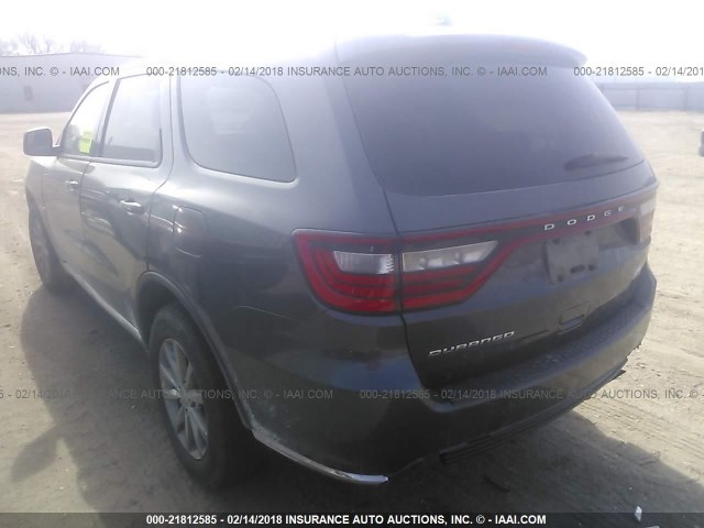 1C4RDHAG1HC643375 - 2017 DODGE DURANGO SXT GRAY photo 3