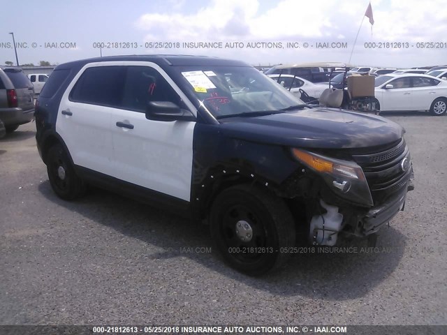 1FM5K8AR1EGA09179 - 2014 FORD EXPLORER POLICE INTERCEPTOR BLACK photo 1