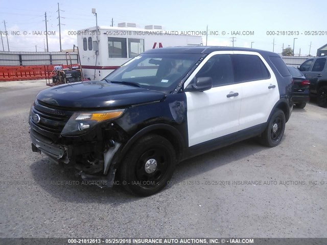 1FM5K8AR1EGA09179 - 2014 FORD EXPLORER POLICE INTERCEPTOR BLACK photo 2
