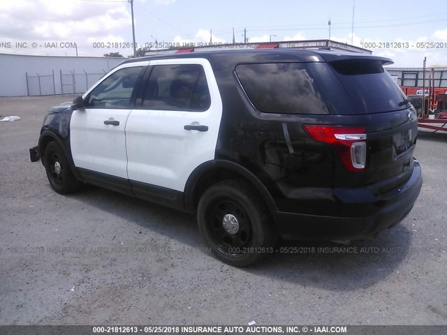 1FM5K8AR1EGA09179 - 2014 FORD EXPLORER POLICE INTERCEPTOR BLACK photo 3