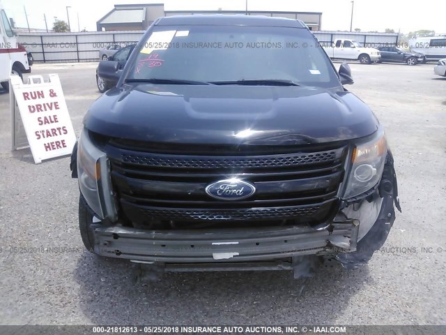 1FM5K8AR1EGA09179 - 2014 FORD EXPLORER POLICE INTERCEPTOR BLACK photo 6