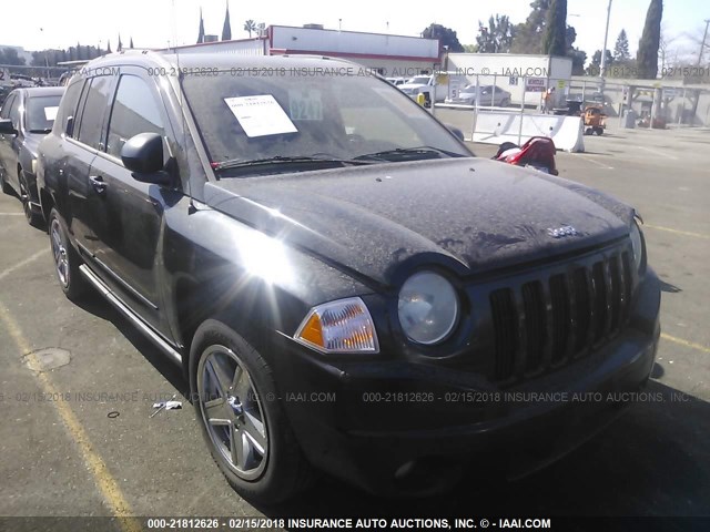 1J4NF4FB3AD553198 - 2010 JEEP COMPASS SPORT BLACK photo 1