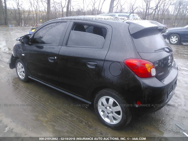 ML32A4HJXFH060763 - 2015 MITSUBISHI MIRAGE ES BLACK photo 3