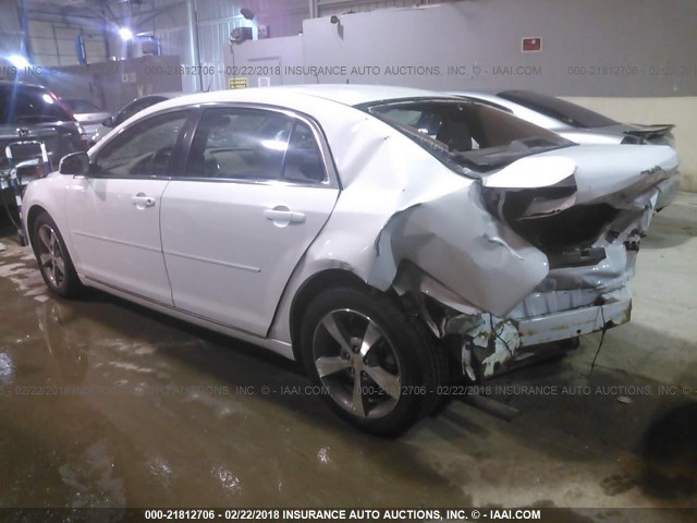 1G1ZC5EU4BF366821 - 2011 CHEVROLET MALIBU 1LT 白色 照片 3