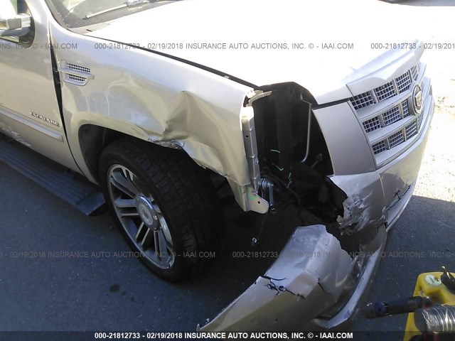 1GYS4CEF3DR186785 - 2013 CADILLAC ESCALADE PREMIUM BEIGE photo 6