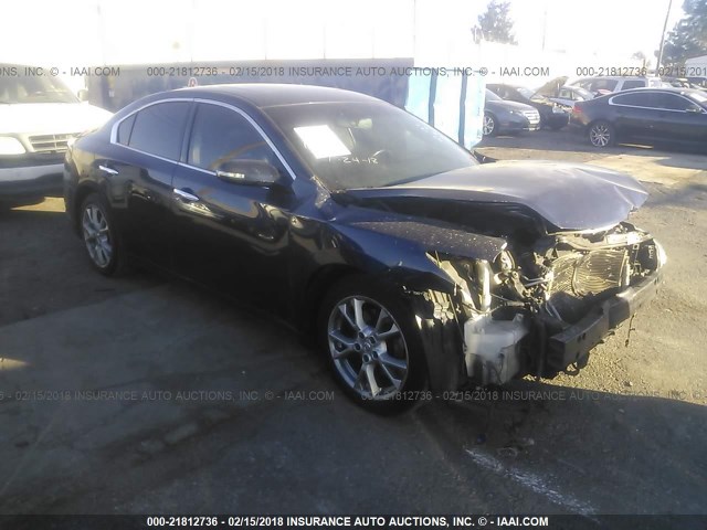 1N4AA5AP7EC438701 - 2014 NISSAN MAXIMA S/SV BLUE photo 1