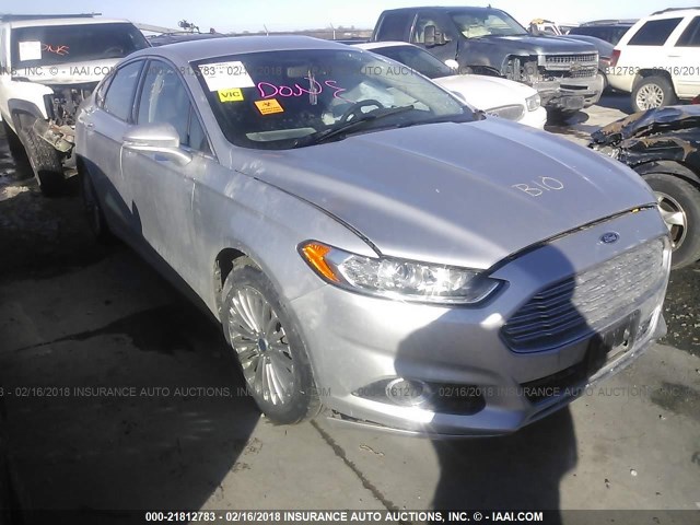 3FA6P0K99DR163548 - 2013 FORD FUSION TITANIUM SILVER photo 1