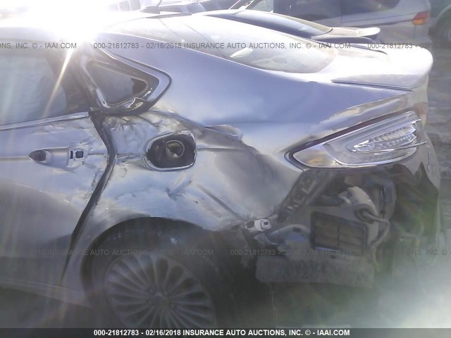 3FA6P0K99DR163548 - 2013 FORD FUSION TITANIUM SILVER photo 6