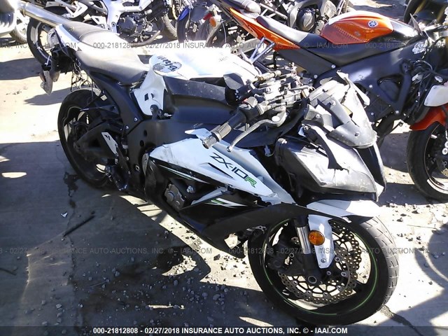 JKAZXCK14EA009807 - 2014 KAWASAKI ZX1000 K WHITE photo 1