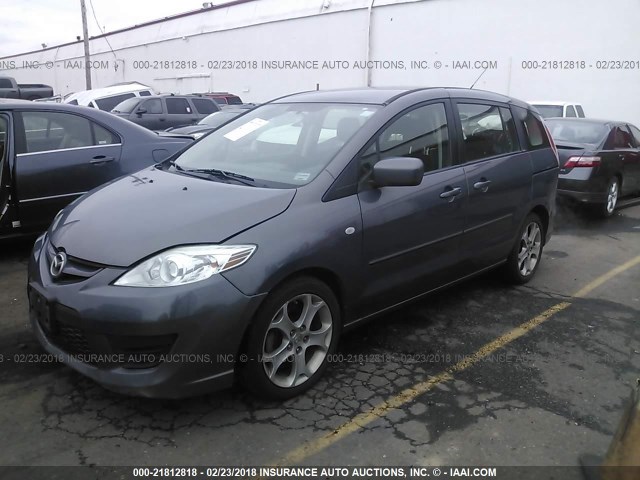 JM1CR29L990344936 - 2009 MAZDA 5 GRAY photo 2