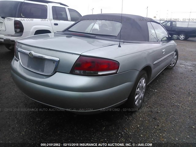 1C3EL45X66N283773 - 2006 CHRYSLER SEBRING GREEN photo 4