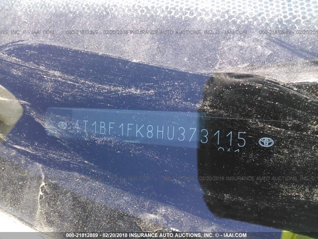 4T1BF1FK8HU373115 - 2017 TOYOTA CAMRY LE/XLE/SE/XSE მუქი ლურჯი ფოტო 9