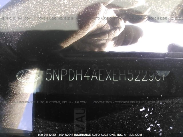 5NPDH4AEXEH522981 - 2014 HYUNDAI ELANTRA SE/SPORT/LIMITED BROWN photo 9