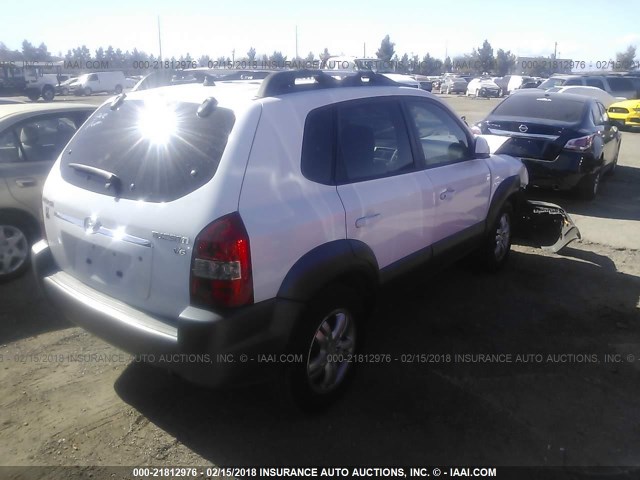 KM8JN12D26U309154 - 2006 HYUNDAI TUCSON GLS/LIMITED 白色 照片 4