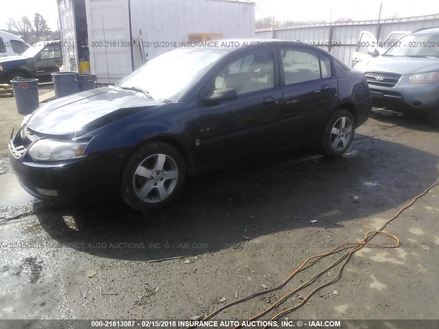 1G8AL58B07Z141908 - 2007 SATURN ION LEVEL 3 BLUE photo 2