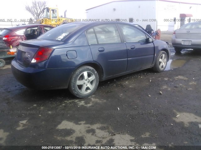 1G8AL58B07Z141908 - 2007 SATURN ION LEVEL 3 BLUE photo 4