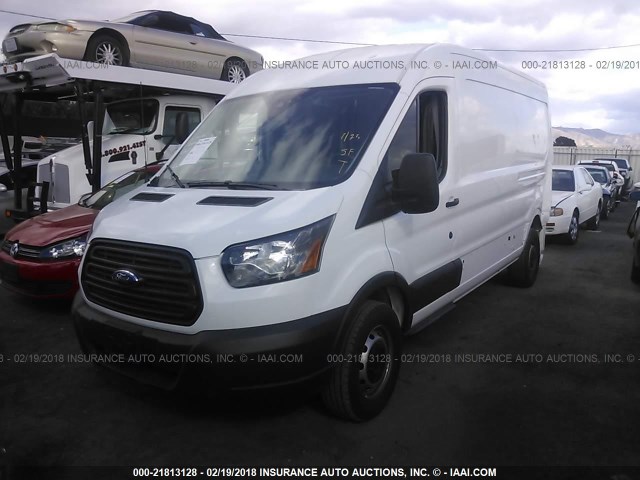 1FTBW2CMXHKA10441 - 2017 FORD TRANSIT T-350 WHITE photo 2