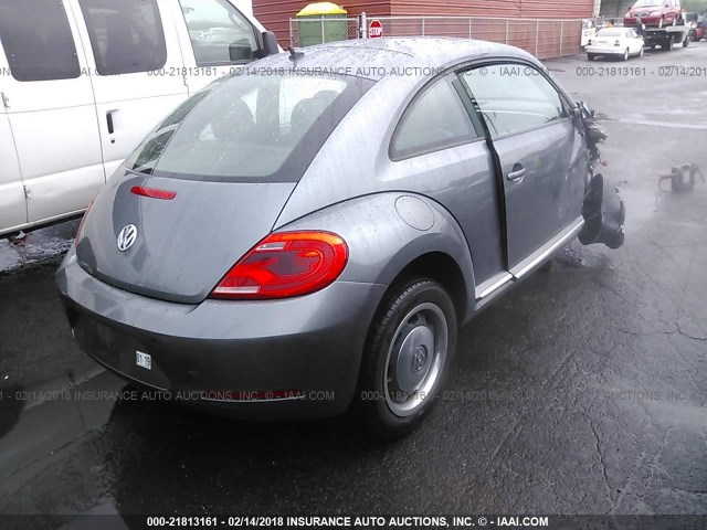 3VWJP7AT5CM613022 - 2012 VOLKSWAGEN BEETLE GRAY photo 4