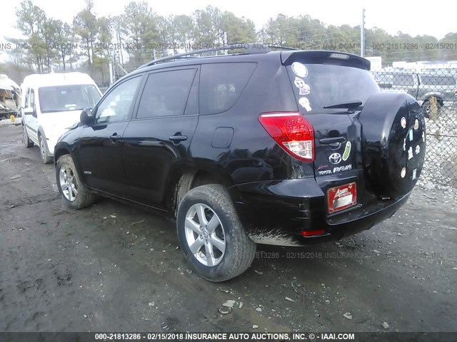 JTMZK34V485021408 - 2008 TOYOTA RAV4 LIMITED BLACK photo 3