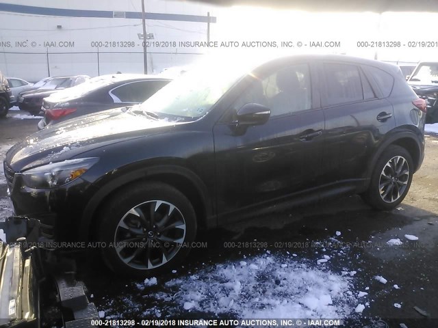 JM3KE4DY3G0905657 - 2016 MAZDA CX-5 GT BLACK photo 2