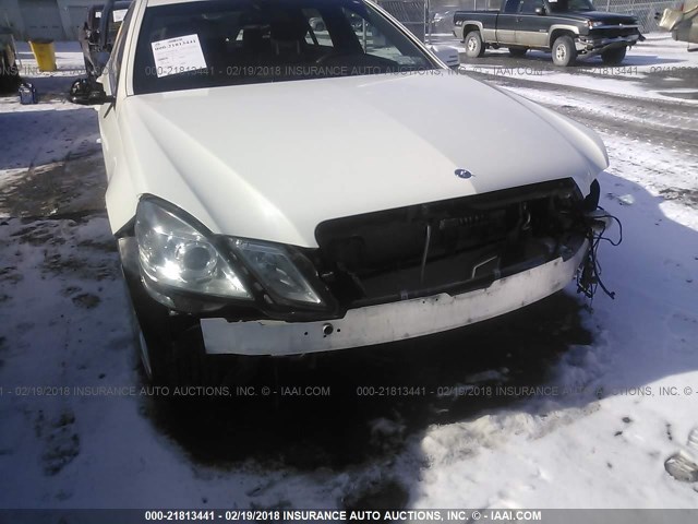 WDDHF8HB1BA307637 - 2011 MERCEDES-BENZ E 350 4MATIC WHITE photo 6