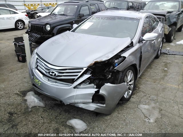 KMHFG4JG5DA321357 - 2013 HYUNDAI AZERA GRAY photo 2