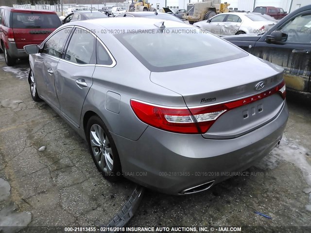 KMHFG4JG5DA321357 - 2013 HYUNDAI AZERA GRAY photo 3