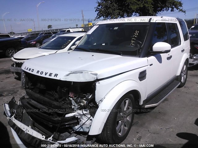 SALAG2V61GA797705 - 2016 LAND ROVER LR4 HSE WHITE photo 2