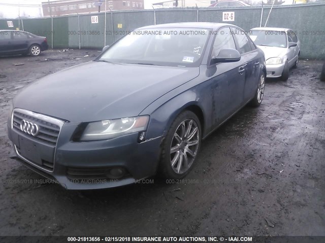 WAULF78K99N071835 - 2009 AUDI A4 2.0T QUATTRO Navy photo 2