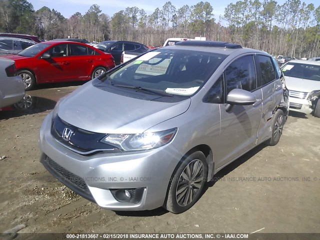 JHMGK5H73GS003401 - 2016 HONDA FIT EX/EXL SILVER photo 2