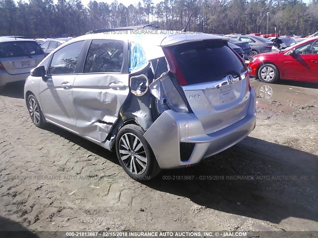 JHMGK5H73GS003401 - 2016 HONDA FIT EX/EXL SILVER photo 3