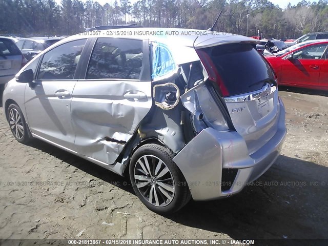 JHMGK5H73GS003401 - 2016 HONDA FIT EX/EXL SILVER photo 6