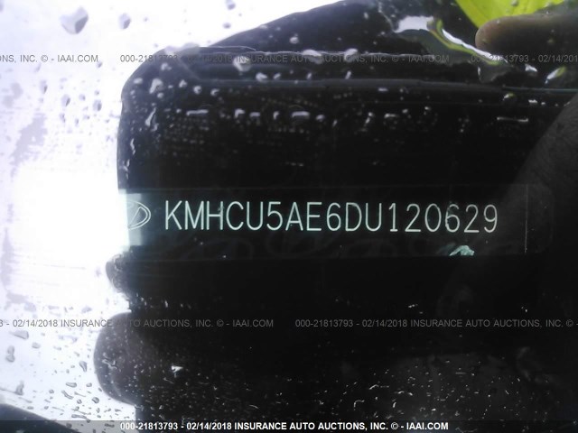 KMHCU5AE6DU120629 - 2013 HYUNDAI ACCENT GLS/SE BLACK photo 9