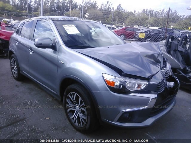JA4AP3AU5HZ007305 - 2017 MITSUBISHI OUTLANDER SPORT ES/SE GRAY photo 1