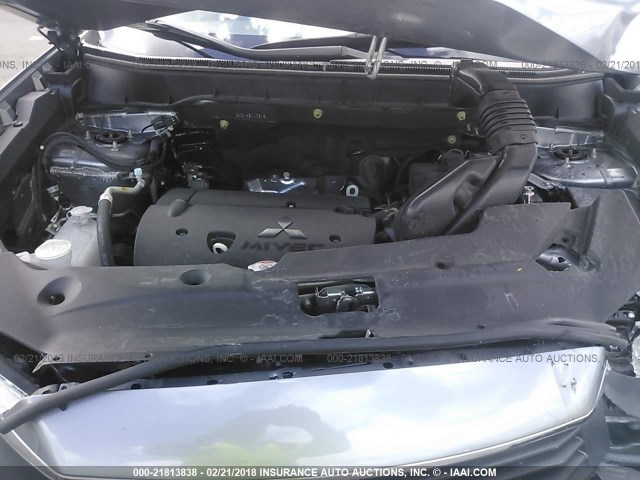 JA4AP3AU5HZ007305 - 2017 MITSUBISHI OUTLANDER SPORT ES/SE GRAY photo 10