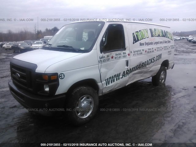 1FTSE3EL0ADA04414 - 2010 FORD ECONOLINE E350 SUPER DUTY VAN WHITE photo 2