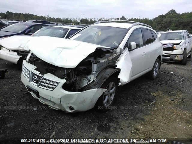 JN8AS58T08W300063 - 2008 NISSAN ROGUE S/SL WHITE photo 2