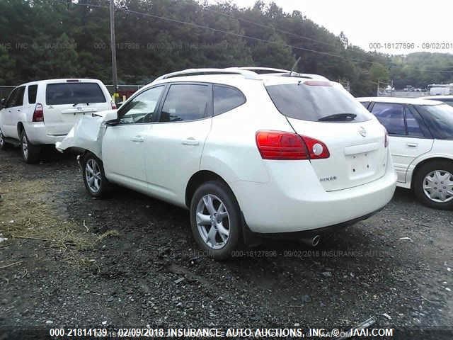 JN8AS58T08W300063 - 2008 NISSAN ROGUE S/SL WHITE photo 3