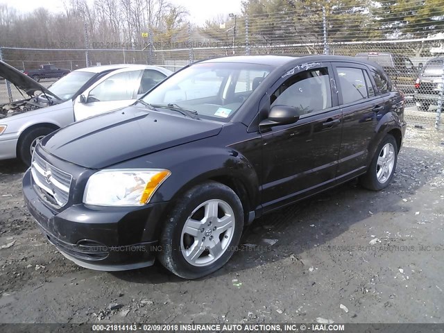 1B3HB48A79D171482 - 2009 DODGE CALIBER SXT BLACK photo 2