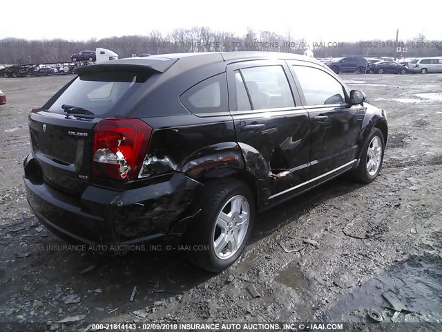 1B3HB48A79D171482 - 2009 DODGE CALIBER SXT BLACK photo 4