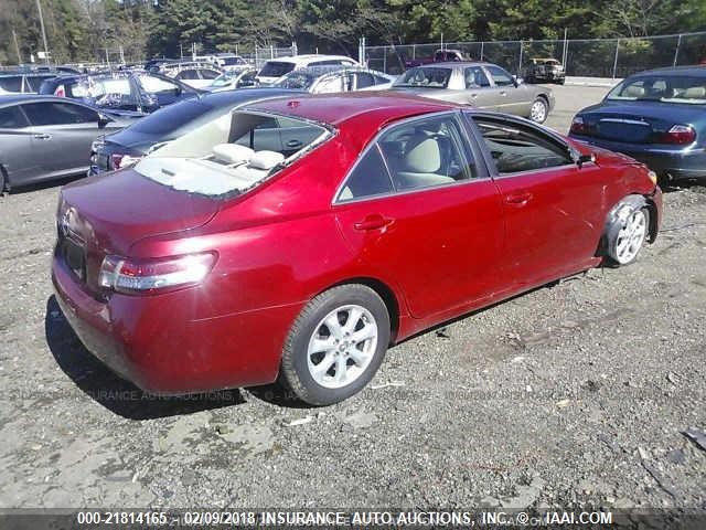 4T1BF3EK7BU120940 - 2011 TOYOTA CAMRY SE/LE/XLE 红色 照片 4