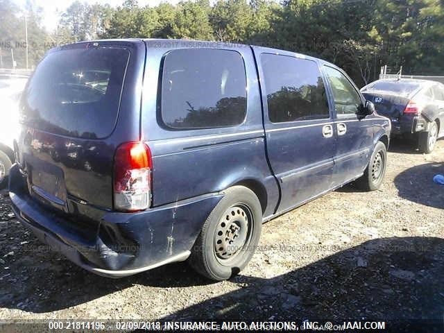 1GNDV23L06D123164 - 2006 CHEVROLET UPLANDER LS BLUE photo 4