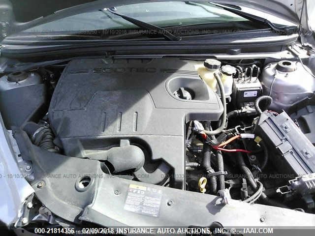 1G1ZC5E12BF129217 - 2011 CHEVROLET MALIBU 1LT 银色 照片 10