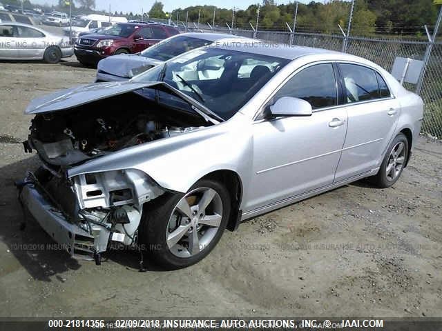 1G1ZC5E12BF129217 - 2011 CHEVROLET MALIBU 1LT 银色 照片 2