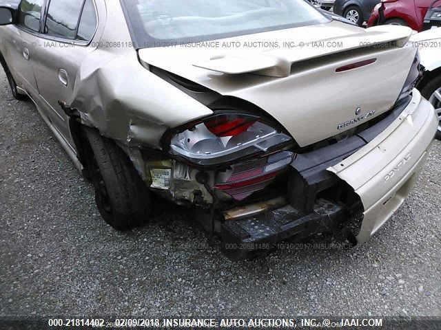 1G2NE52F33C264374 - 2003 PONTIAC GRAND AM SE GOLD photo 6