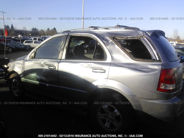 KNDJD733265576868 - 2006 KIA SORENTO EX/LX SILVER photo 6