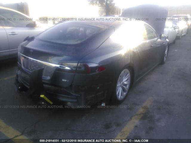 5YJSA1E23HF193148 - 2017 TESLA MODEL S GRAY photo 4