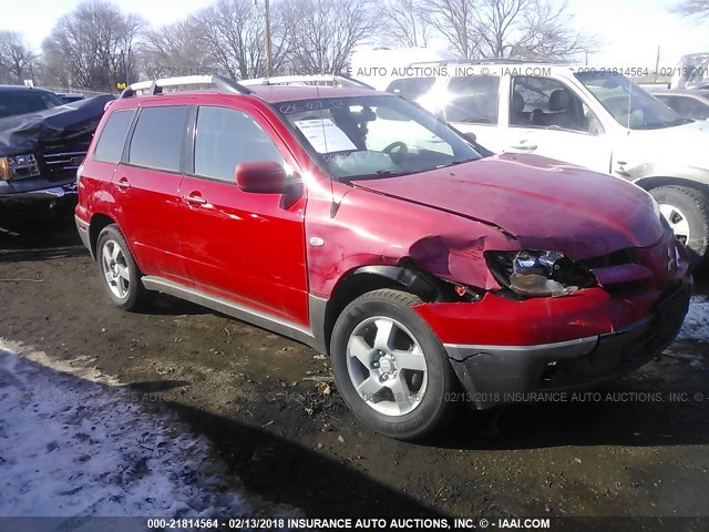 JA4LZ41G53U050115 - 2003 MITSUBISHI OUTLANDER XLS RED photo 1