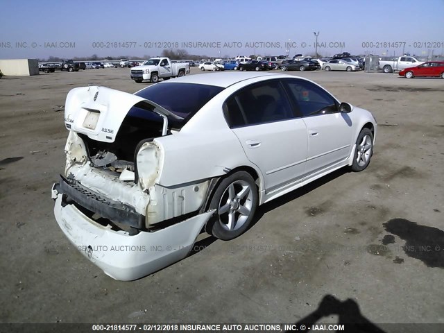 1N4BL11D06N371975 - 2006 NISSAN ALTIMA SE/SL/SE-R WHITE photo 4